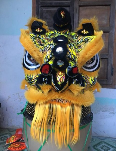 đầu lân ngũ tổ đẹp