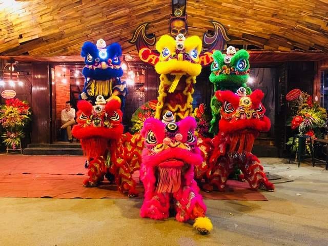 đội múa lân trung thu