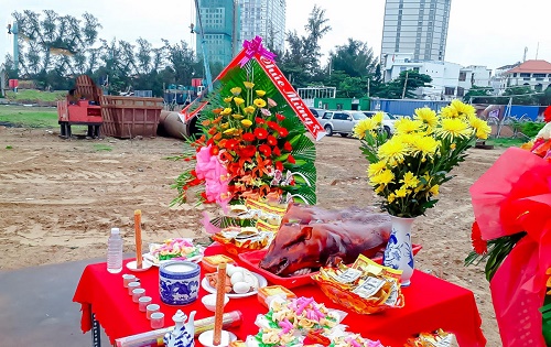 biện lễ cúng động thổ
