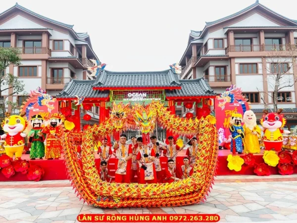Múa Rồng Song Long Quá Hải