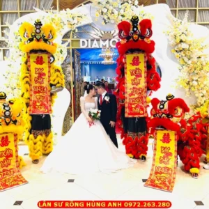Thuê múa lân sư rồng 3 MÚA LÂN ĐÁM CƯỚI